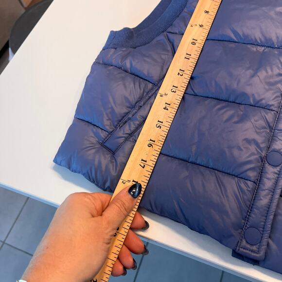 Aerie Offline Blue Sleeveless Puffer Vest Small - Picture 6 of 6